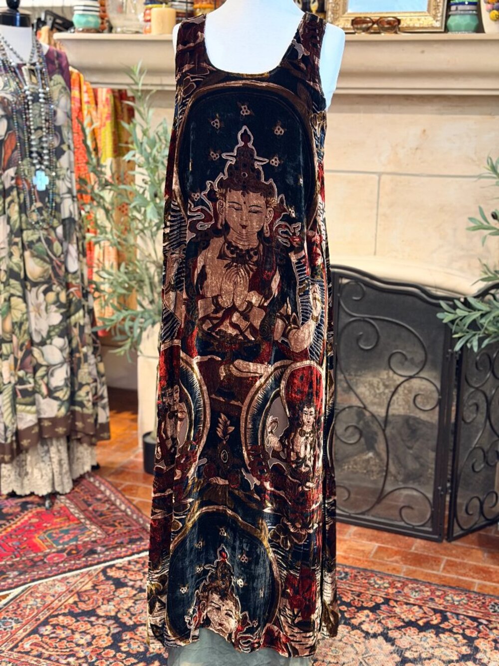 Buddha Silk Velvet Dress - NWT  - Darker Hues